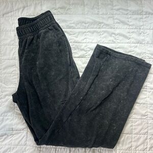 Wild Fable Faded Black Cargo Wide Leg Sweatpants